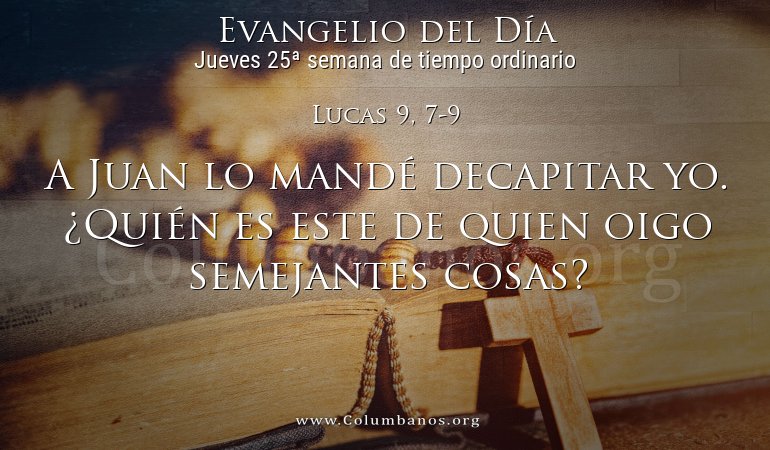 Lucas 9, 7-9