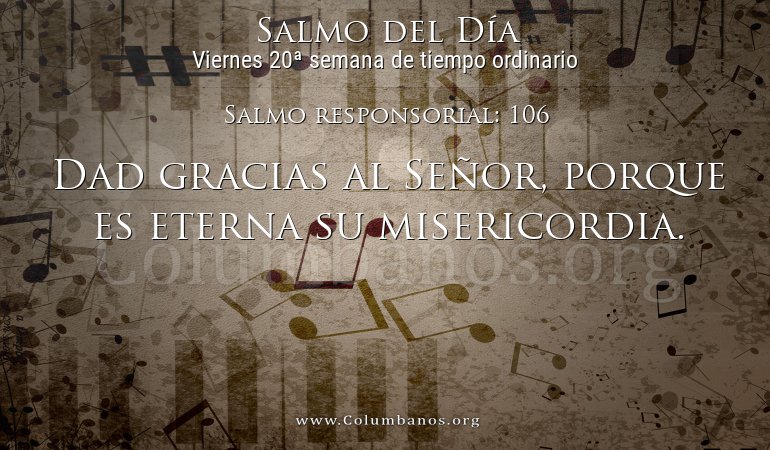 Salmo responsorial: 106
