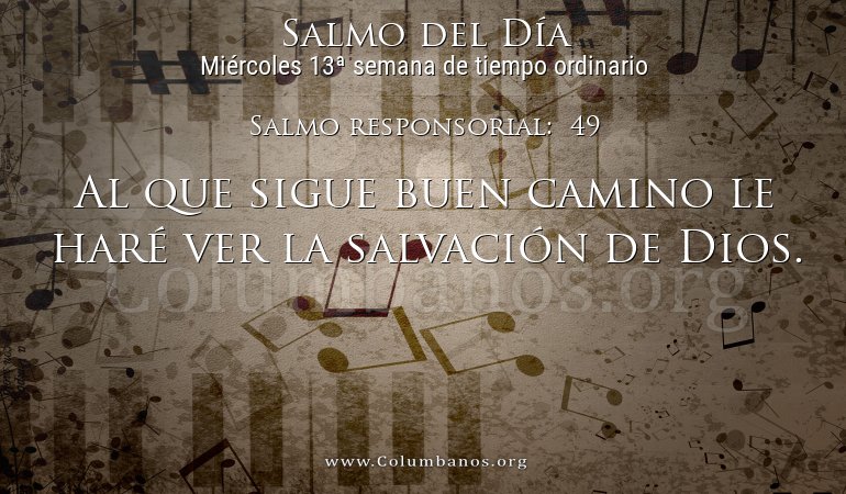 Salmo responsorial:  49