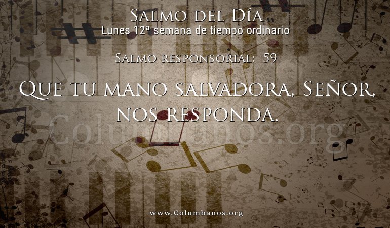 Salmo responsorial:  59