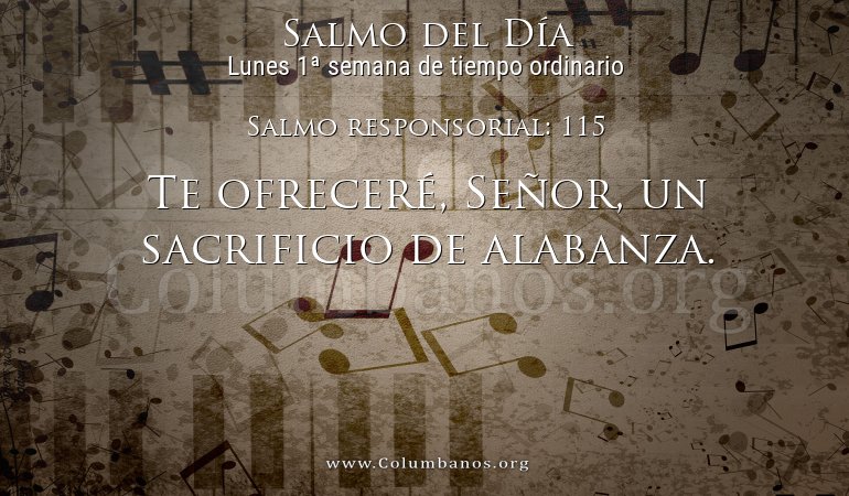Salmo responsorial: 115