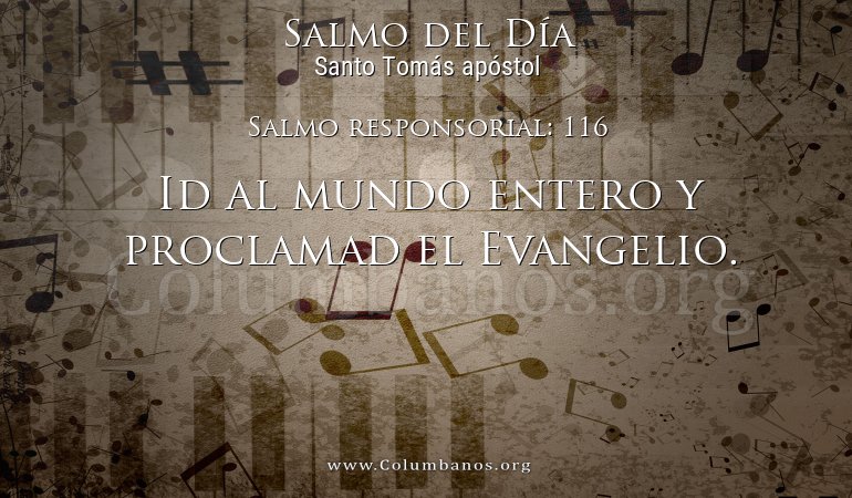 Salmo responsorial: 116