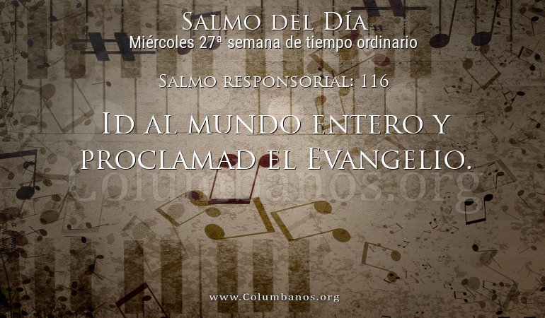 Salmo responsorial: 116