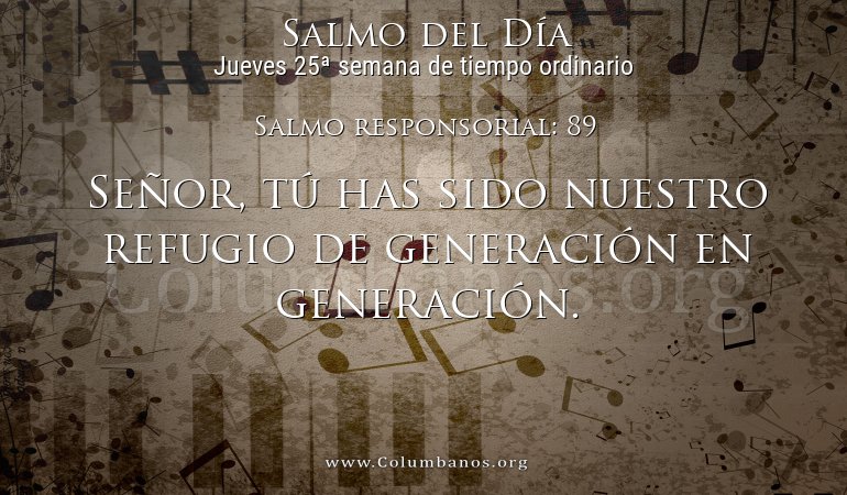Salmo responsorial: 89