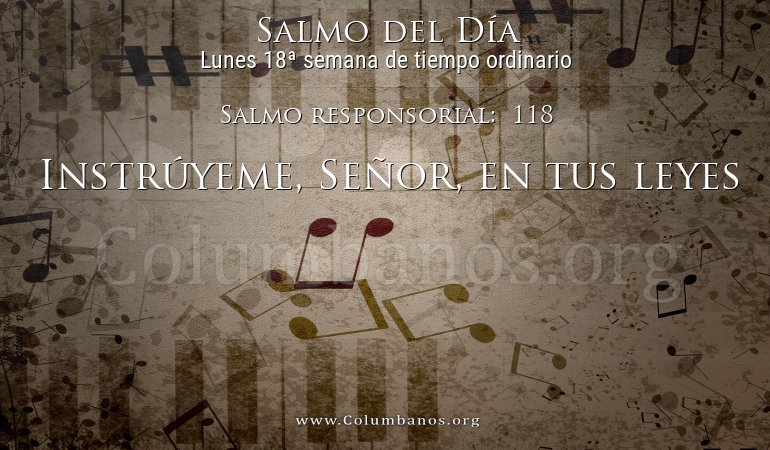 Salmo responsorial:  118