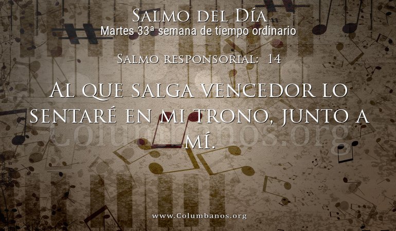 Salmo responsorial: 14 Salmo responsorial: 14