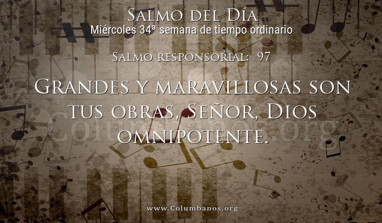Salmo responsorial: 97 Salmo responsorial: 97
