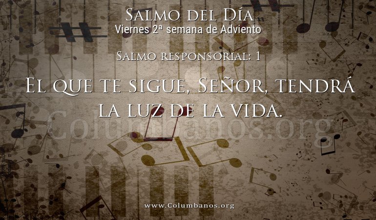 Salmo responsorial: 1