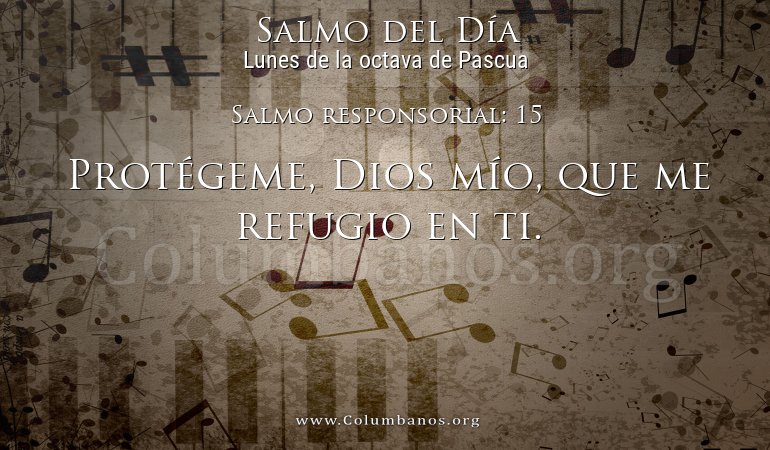 Salmo responsorial: 15