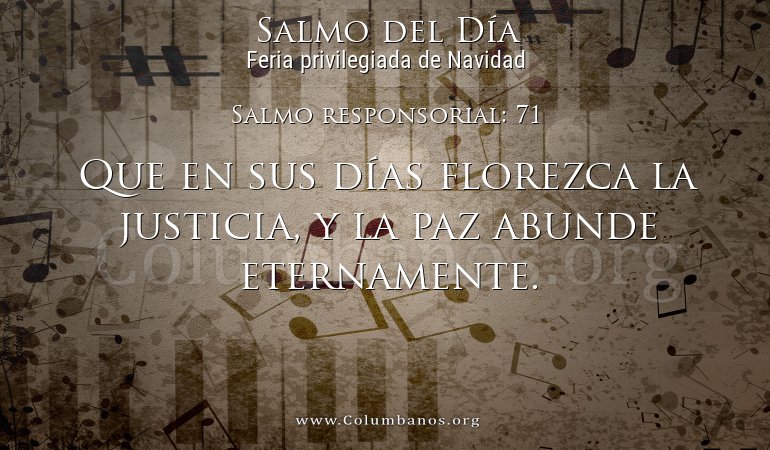 Salmo responsorial: 71