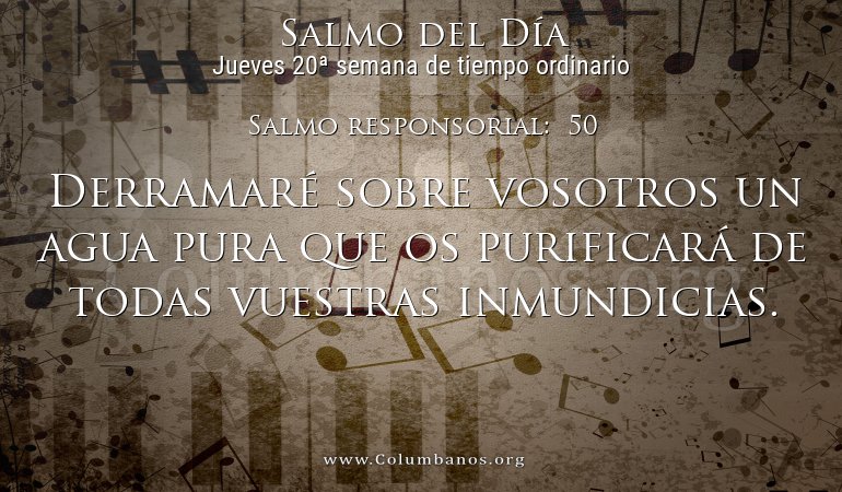 Salmo responsorial: 50 Salmo responsorial: 50